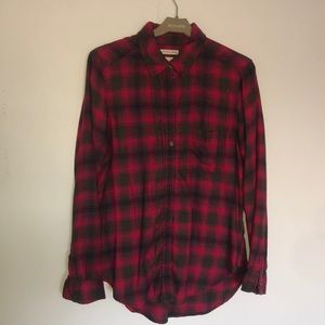 Cute pink & grey flannel for the fall season!